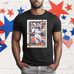 Juan Soto New York Mets Topps Baseball Card Player T-Shirt