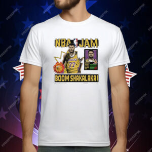 Luka Doncic Lakers NBA Jam Boom Shakalaka T-Shirt