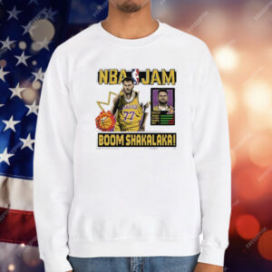 Luka Doncic Lakers NBA Jam Boom Shakalaka T-Shirt