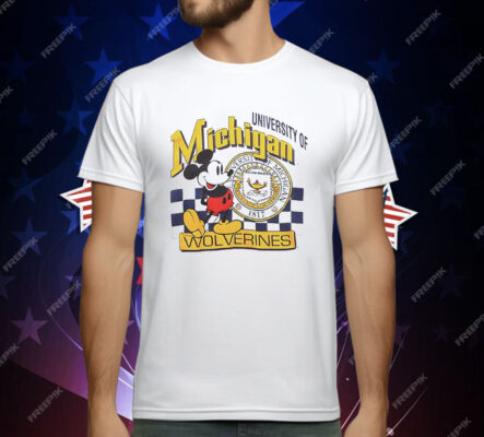Mickey Mouse University Of Michigan Wolverines 1817 T-Shirt