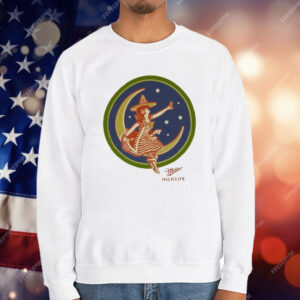 Miller High Life Girl in The Moon T-Shirt