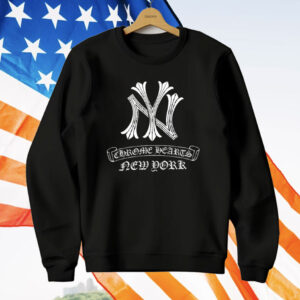 New York Yankees Chrome Hearts New York T-Shirt