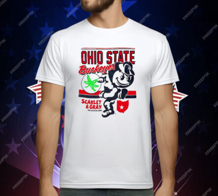 Ohio State Buckeyes Scarlet And Gray The Buckeye State T-Shirt