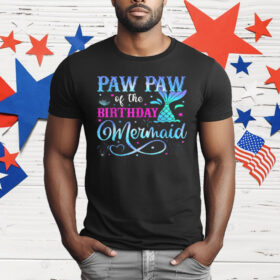 Paw Paw Of The Birthday Mermaid T-Shirt