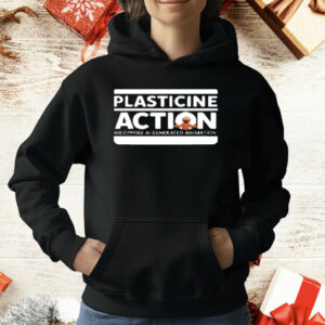 Plasticine Action We Oppose AI Generated Animation T-Shirt