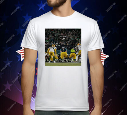 Push On Philadelphia Eagles vs Green Bay Packers T-Shirt