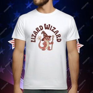 Retro Fantasy Lizard Wizard T-Shirt