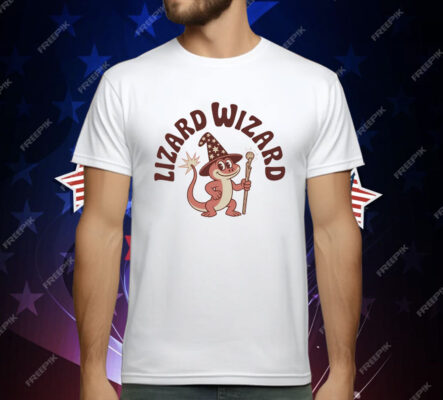 Retro Fantasy Lizard Wizard T-Shirt