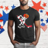 Skeleton Ice Hockey Halloween T-Shirt
