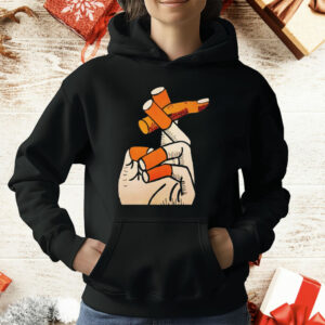 Smoking Cigarette Fingers T-Shirt