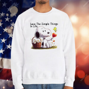 Snoopy Love The Simple Things In Life T-Shirt