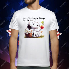 Snoopy Love The Simple Things In Life T-Shirt