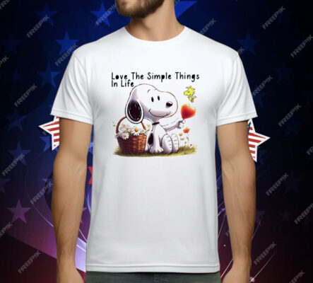 Snoopy Love The Simple Things In Life T-Shirt