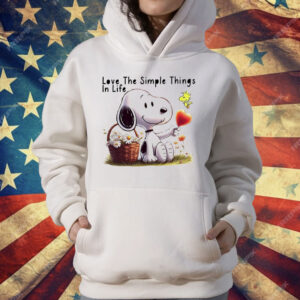 Snoopy Love The Simple Things In Life T-Shirt