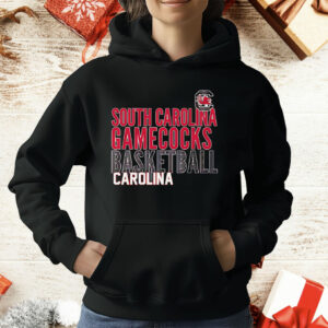 South Carolina Gamecocks Basketball Text Overlay T-Shirt