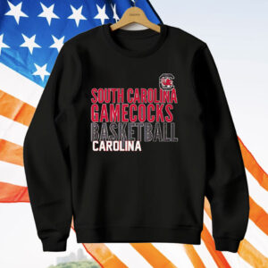 South Carolina Gamecocks Basketball Text Overlay T-Shirt