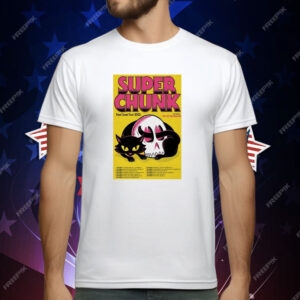 Superchunk East Coast Tour 2025 Dates Skull Cat T-Shirt