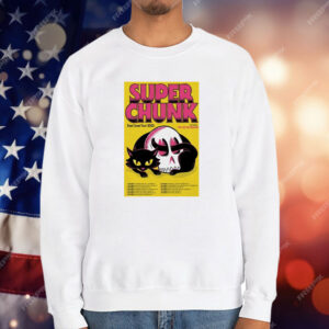 Superchunk East Coast Tour 2025 Dates Skull Cat T-Shirt
