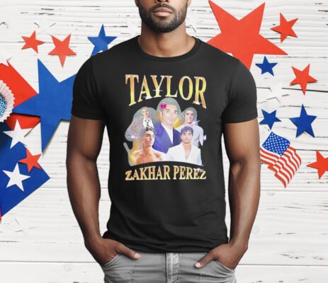 Taylor Zakhar Perez Red White And Royal Blue T-Shirt