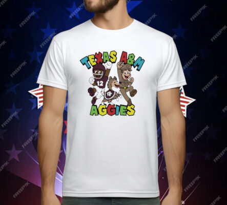 Texas A&M Aggies Character Trio Super Mario T-Shirt