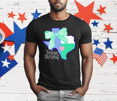 Texas Strong Green Bow T-Shirt