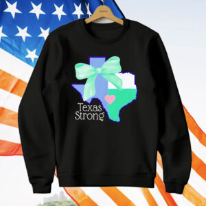 Texas Strong Green Bow T-Shirt