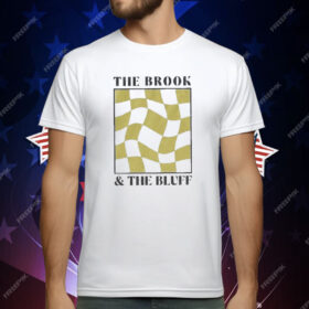 The Brook & The Bluff Wavy Yellow Checkered T-Shirt