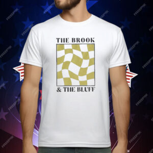 The Brook & The Bluff Wavy Yellow Checkered T-Shirt