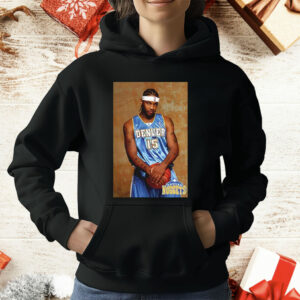 Carmelo Anthony Denver Nuggets Rookie Photo Name And Number T-Shirt