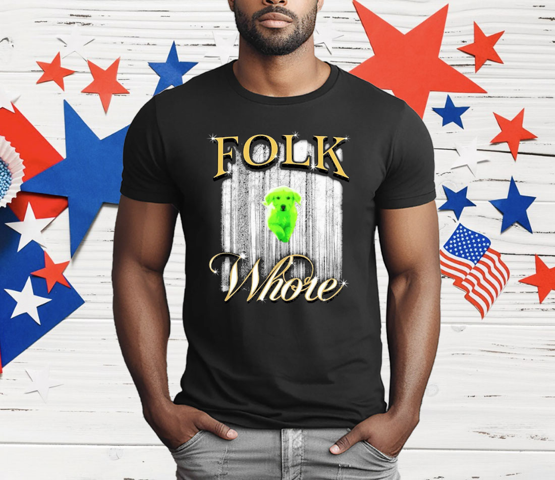 Green Dog Folk Whore T-Shirt