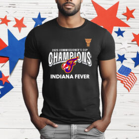 Indiana Fever 2025 Commissioner’s Cup Champions T-Shirt