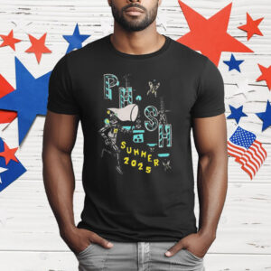 Phish Pollock Robot Butterfly Summer 2025 T-Shirt