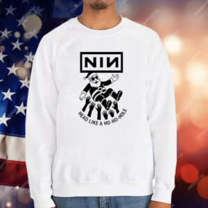 Santa Claus NIN Head Like a Ho Ho Hoe Christmas T-Shirt