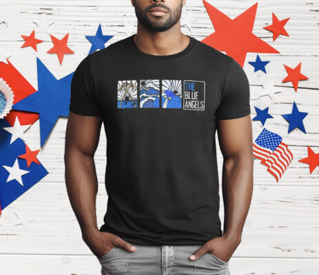 The Blue Angels 4 Square Naval Aviation T-Shirt