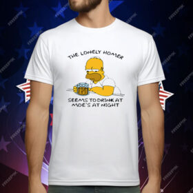 The Lonely Homer Seems To Drink At Moe's At Night T-Shirt