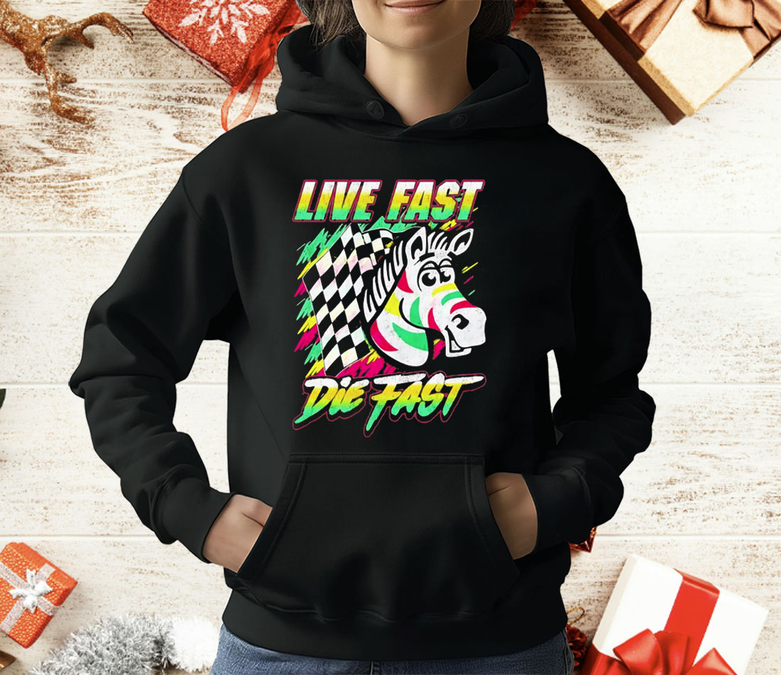 Zebra Live Fast Die Fast T-Shirt