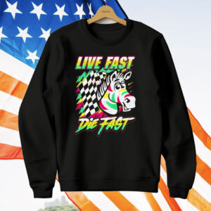 Zebra Live Fast Die Fast T-Shirt